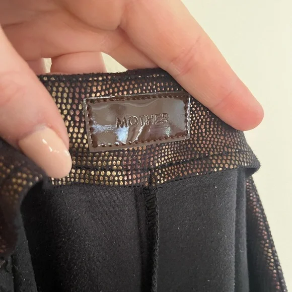 MOTHER Snakeskin High Waist Seamless Looker Ankle Pant